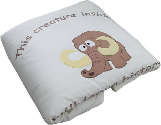 Beboulino Mammoth Πάπλωμα Κούνιας Λευκό 90x110cm