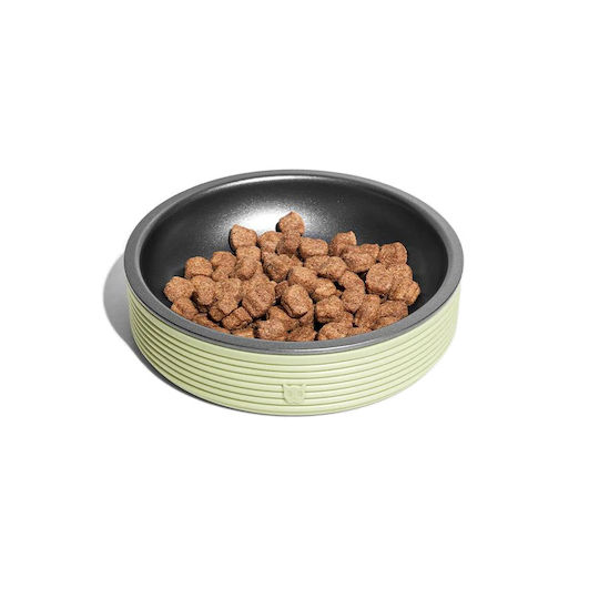 Zee-Dog Μεταλλικό Μπολ Φαγητού & Νερού για Γάτα 430ml 18cm σε Πράσινο Χρώμα