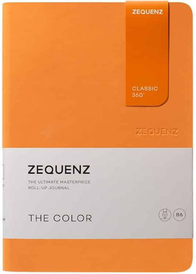 Zequenz Set 2 Carnete 100 Foi B6 Cu dungi Portocaliu