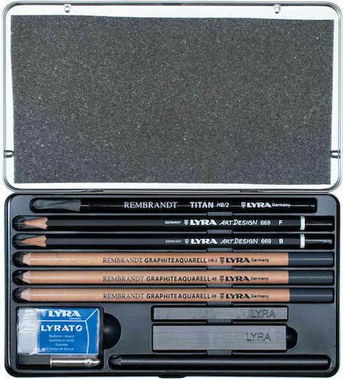 Rembrandt Graphite Pencil Set 11 Pieces Lyra