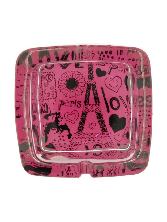 Cenușare Spacecow Sticlă Roz 9x9x4cm Cenușare Spacecow Sticlă Roz 9x9x4cm
