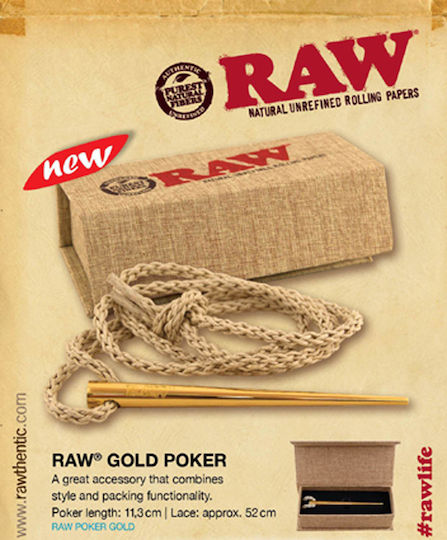 Raw Gold Poker Unealtă Pentru Conuri Din Cânepă