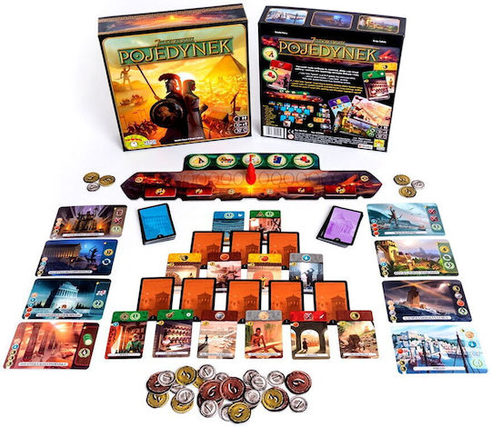 Board Game 7 Wonders Duel (pl) for 2 Players 10+ Years Old (PL) Rebel Games