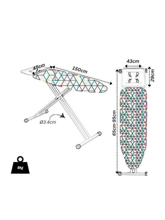Vesta Passat Ironing Board For Steam Iron Foldable 94cm