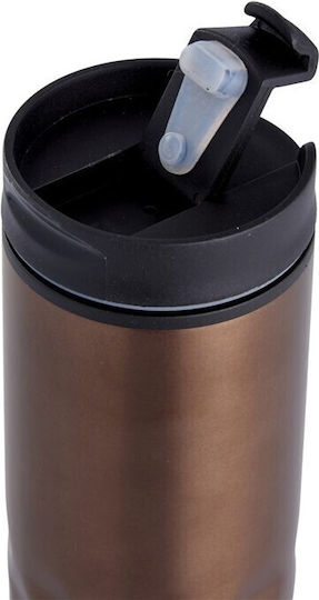 DAY Ποτήρι Θερμός Ανοξείδωτο / Πλαστικό 350ml Grey