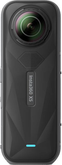 Insta360 x5 Action Camera 8K Cycling Bundle με Οθόνη και Wi-Fi Μαύρη