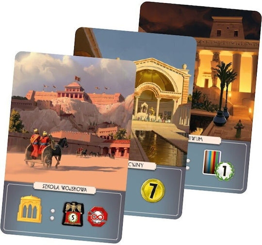 Game Expansion 7 Wonders Buildings (PL) for 3-7 Players 10+ Years Old (PL) Rebel Games
