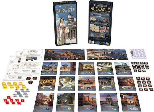 Game Expansion 7 Wonders Buildings (PL) for 3-7 Players 10+ Years Old (PL) Rebel Games