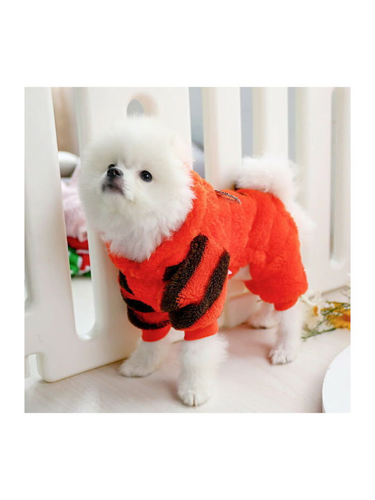 Tiger Full Body Clothing for Dogs in Orange Colour XSmall