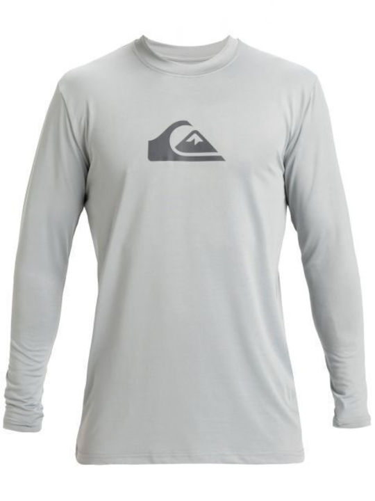 Quiksilver Everyday UPF 50 Men's Long Sleeve Sun Protection Shirt Grey