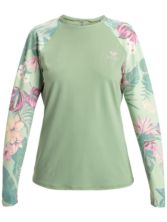 Roxy Into The Sun Women's Long Sleeve Sun Protection Shirt Green