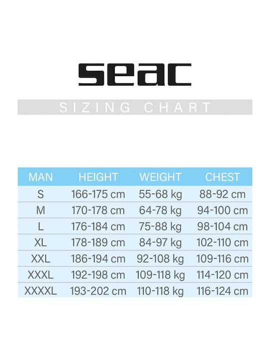 Seac T-Sun Men's Long Sleeve Sun Protection Shirt White