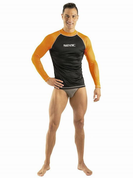 Seac T-Sun Men's Long Sleeve Sun Protection Shirt Black