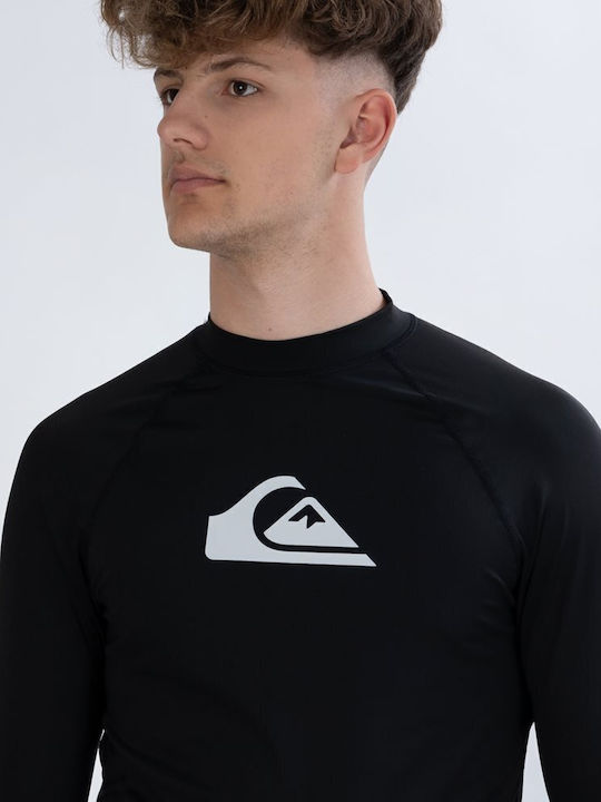 Quiksilver Men's Long Sleeve Sun Protection Shirt Black