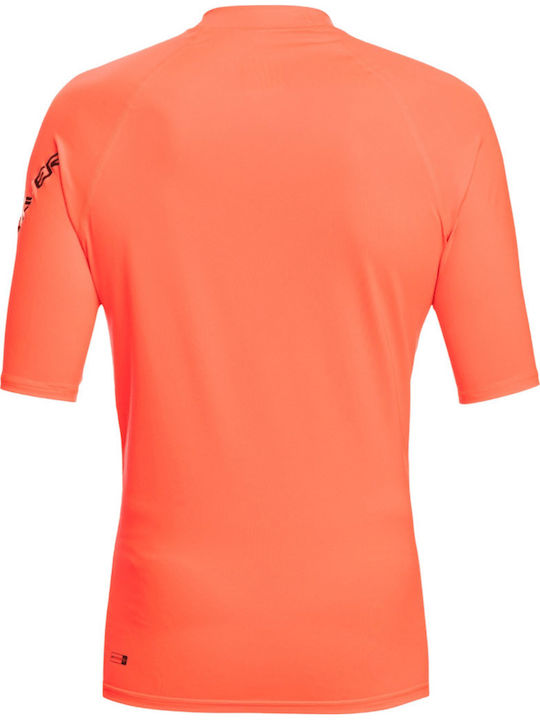 Quiksilver Men's Short Sleeve Sun Protection Shirt Orange