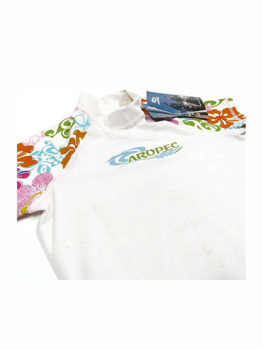 Aropec UPF 50+ Women's Short Sleeve Sun Protection Shirt White