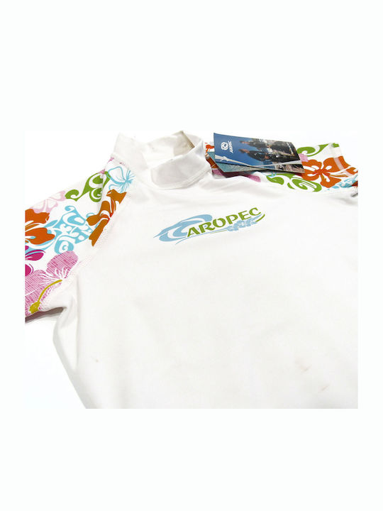 Aropec UPF 50+ Women's Short Sleeve Sun Protection Shirt White