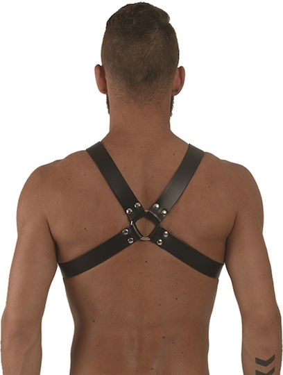 Mister B Ανδρικό Harness Μαύρο