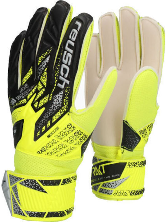 Reusch Attrakt Solid Kids Goalkeeper Gloves Yellow