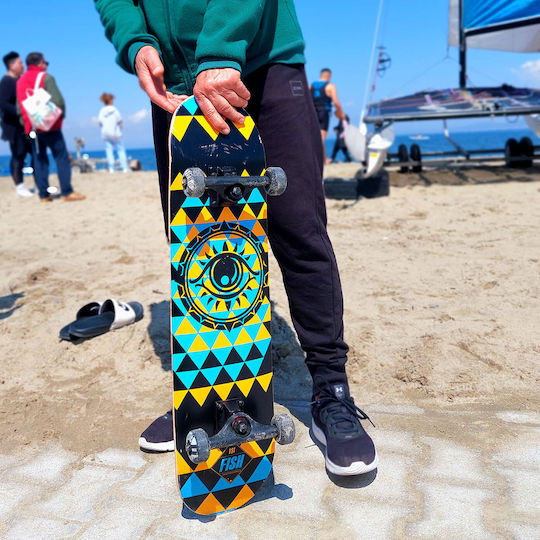 Fish Skateboards The Eye Fish 8" Complete Shortboard Πολύχρωμο