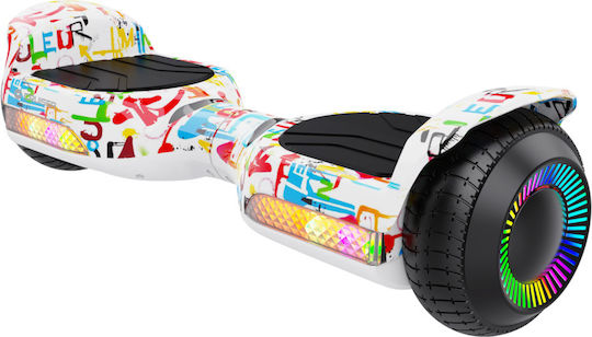 Rebel Cruiser Paint Hoverboard με 10km/h Max Ταχύτητα και 8km Αυτονομία Πολύχρωμο
