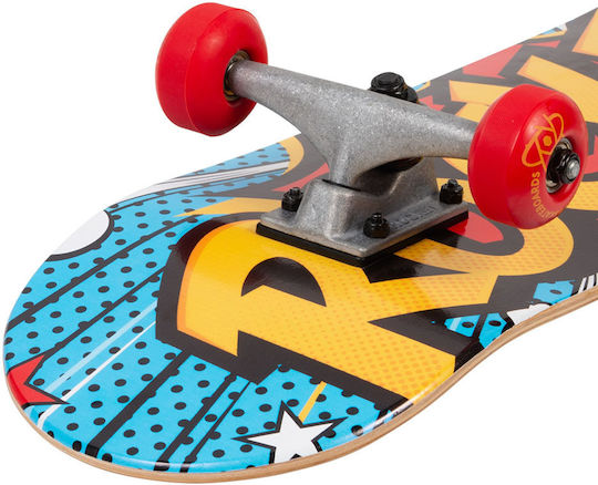 Rocket Skateboards Complete Skateboard Popart Mini 7.5" Komplett Kurzboard Mehrfarbig