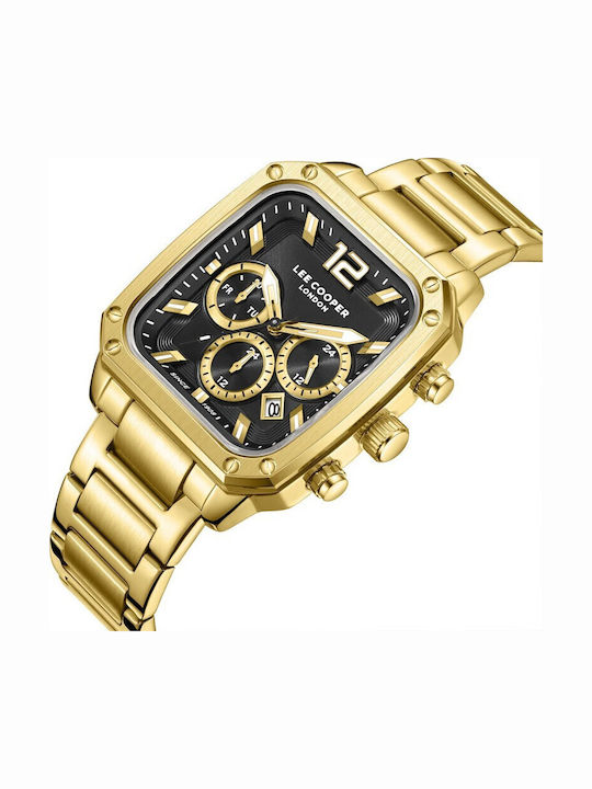 Lee Cooper Men's Watch Battery with Gold Metal Bracelet