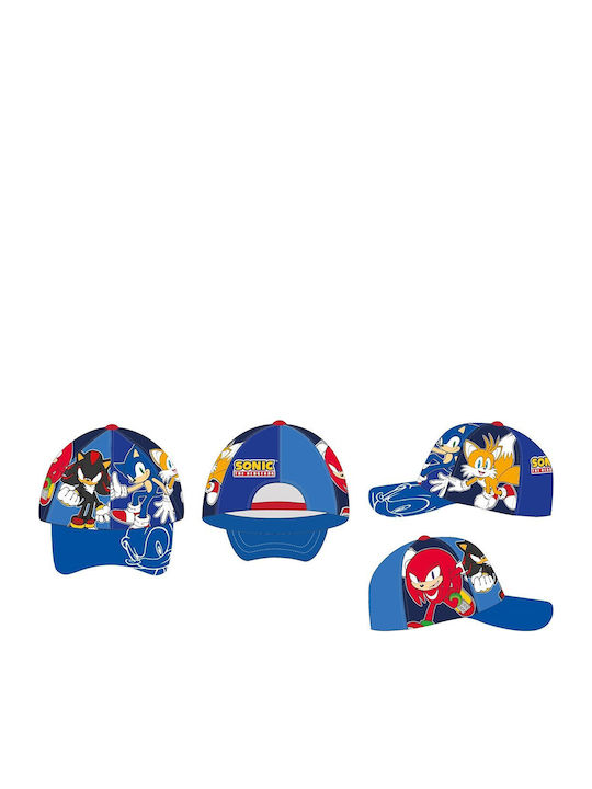Sega Παιδικό Καπέλο Jockey Υφασμάτινο Sonic Μπλε