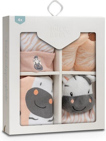 Interbaby Σετ Δώρου για Μωρά για Κορίτσι για 0-6 μηνών 4τμχ