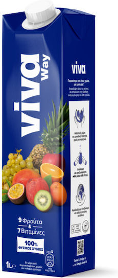 Viva Сок Exotic 9 Плода Без захар 1000мл 1бр