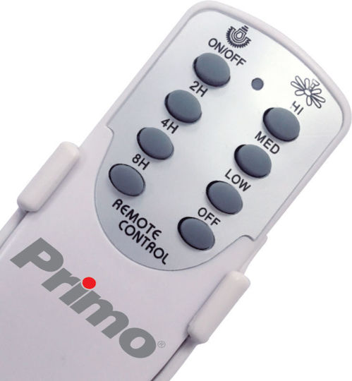 Primo PRCF-80282 Ανεμιστήρας Οροφής 110cm με Φως Ασημί