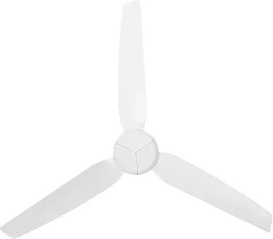 Lucci Air Polis Ανεμιστήρας Οροφής 132cm Λευκός