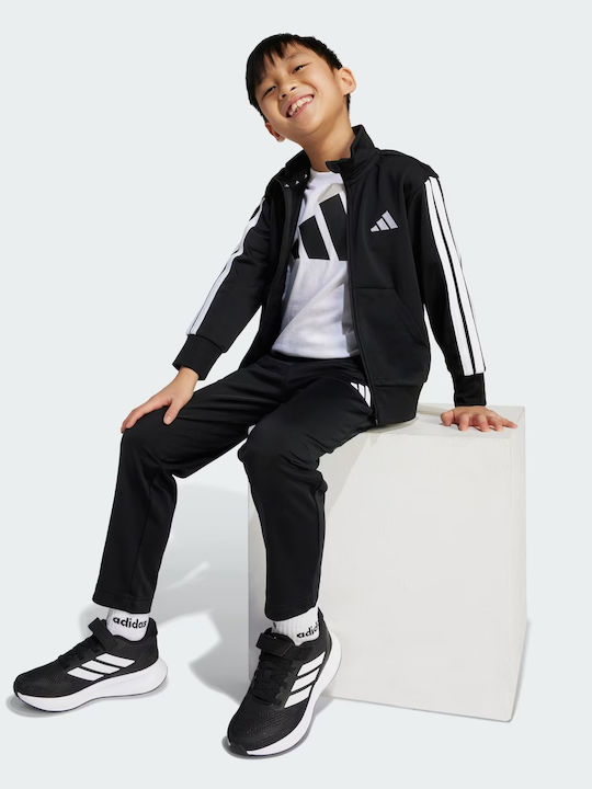 Essentials Kinder Trainingsanzüge Mit Jacke Schwarz/Weiß 2Stücke