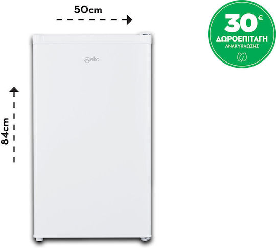 Wellio Mini Bar 81lt Υ84xΠ50xΒ48εκ. Λευκό DF1-12N-5