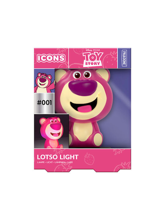 Paladone Kids Decorative Lamp Icon with Design Projection Pink 14cm
