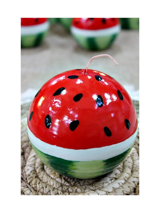 Handmade Ball Candle Watermelon 29 Cm