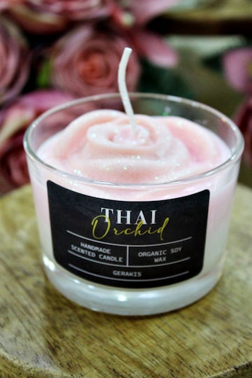 Ароматична Свещ Соя Роза Thai Orchid Чаша Малка Ф8,2 X 5,8 См Ароматична Свещ Соя Роза Thai Orchid Чаша Малка Ф8,2 X 5,8 См