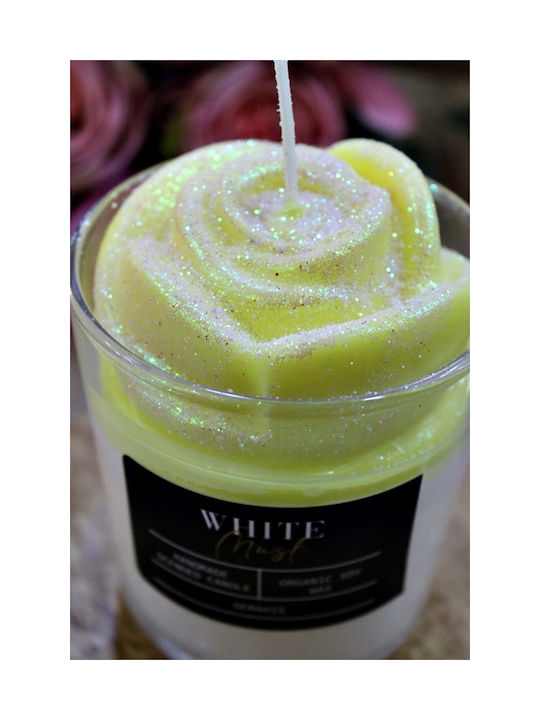 Aromatisches Soja Kerze Rose White Musk Gefäß Groß Φ8,5 X 8,9 Cm