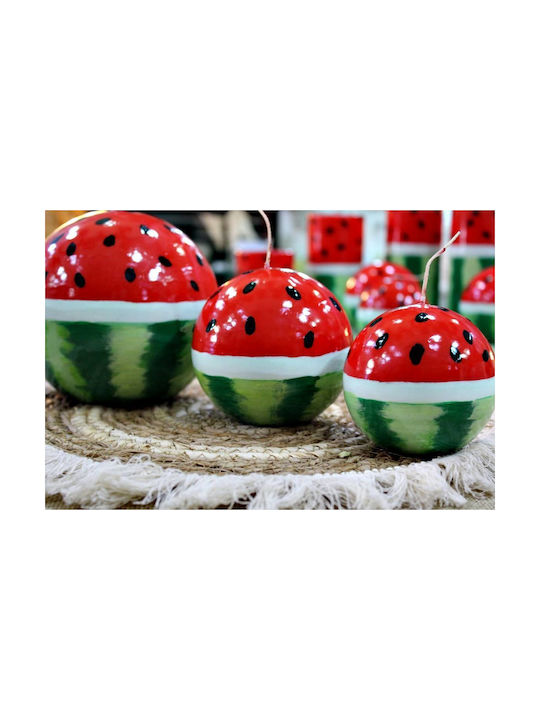 Handmade Ball Candle Watermelon 29 Cm