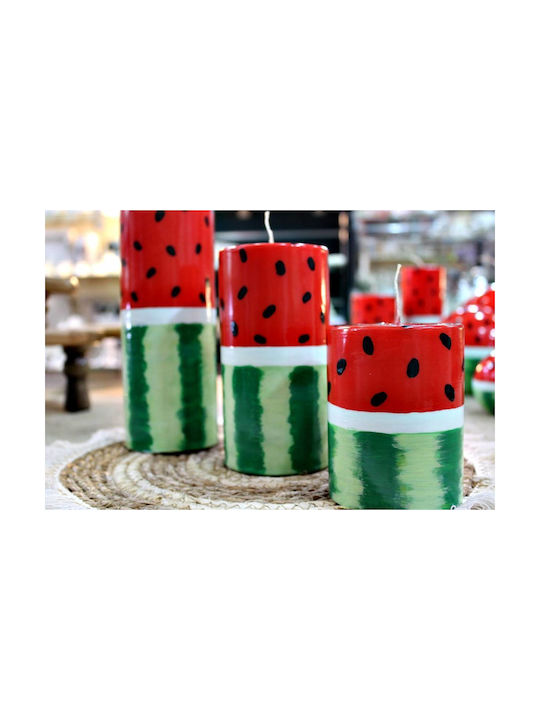 Handmade Candle Watermelon 8 X 15 Cm