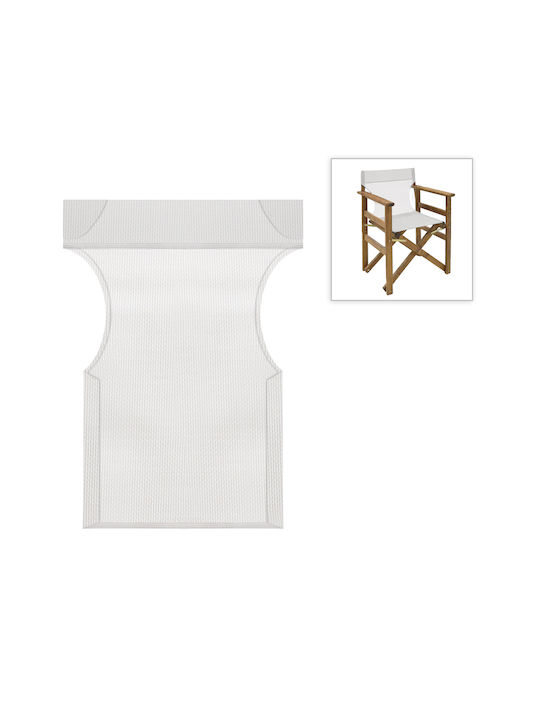Megapap Waterproof Director Chair Cover White 46x80cm