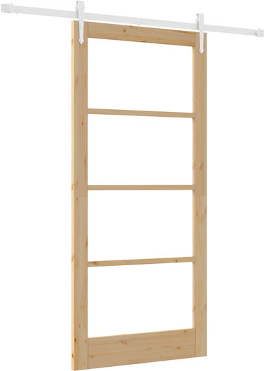 Vidaxl Schiebetür Set Zubehör 93x202 Aus Massivholz Kiefer Vidaxl Innentür Glas 'orkdal'93x202x4 Aus Massivholz Kiefer Beige