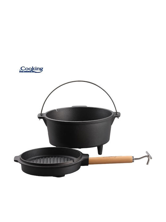 Heinner Nature Tiefer Topf aus Gusseisen 7Es / 29.5cm