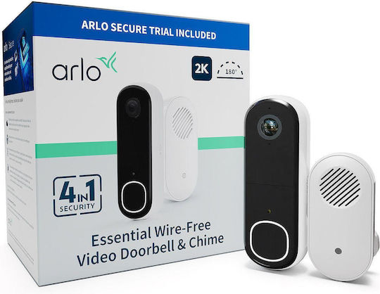 Arlo Ασύρματο Κουδούνι Πόρτας Wi-Fi Λευκό