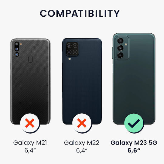 KWmobile Задна корица Силикон Бял (Galaxy M23)