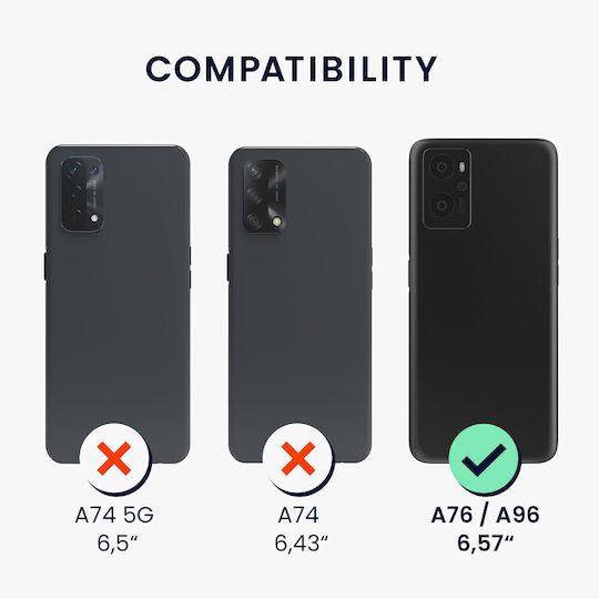 KWmobile Bumper Silicone Transparent (Oppo A76)