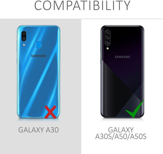 KWmobile Back Cover Σιλικόνης Λευκό (Galaxy A30s)