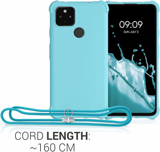 KWmobile Umschlag Rückseite Silikon Blau (Google Pixel 4a 5G)