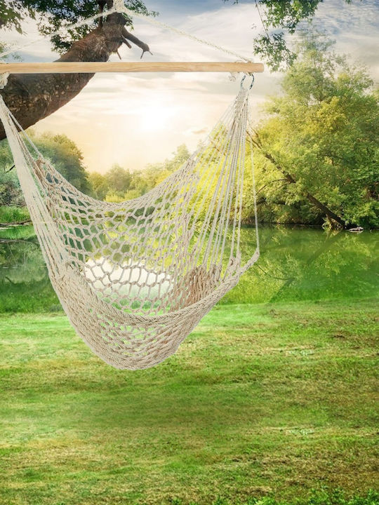 Hanging Chair Fabric W60xD80xH80cm Ecru