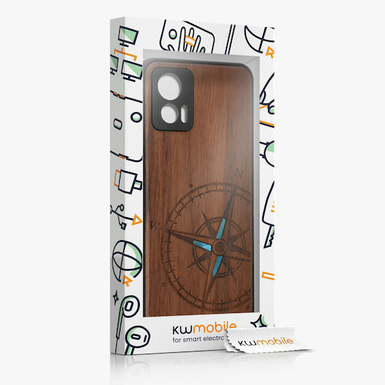 KWmobile Wood Задна корица Дърво Кафяв (Motorola Edge 30)